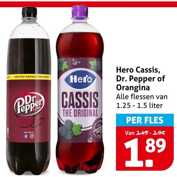 Hero Cassis, Dr. Pepper of Orangina