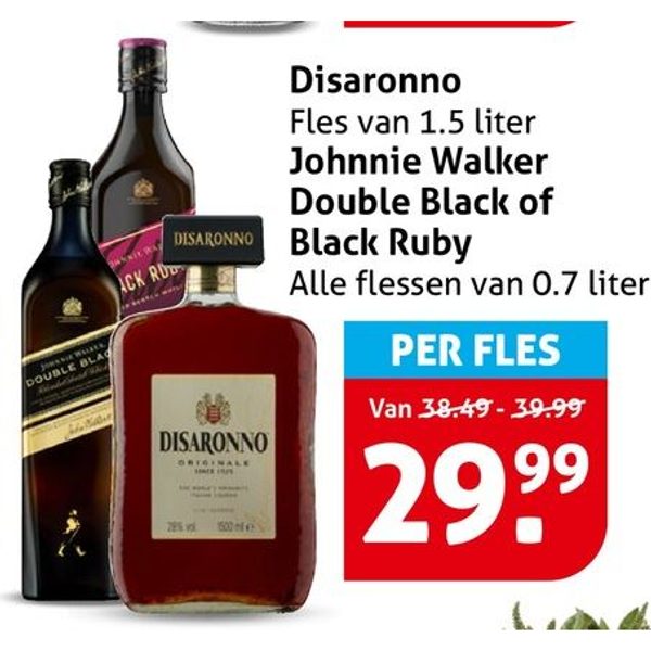 Disaronno, Johnnie Walker Double Black of Black Ruby