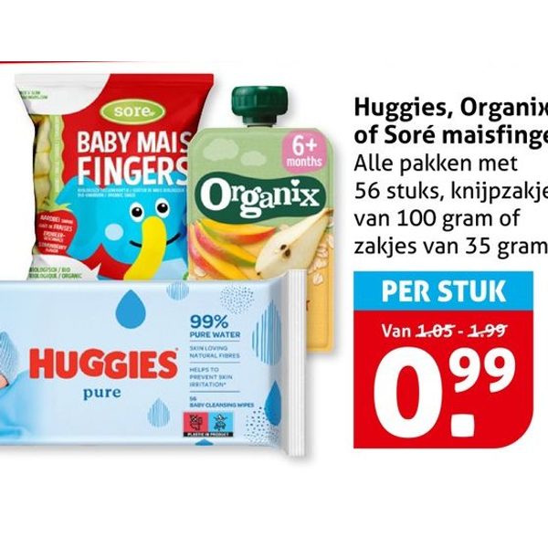 Maisfingers / knijpzakjes / billendoekjes