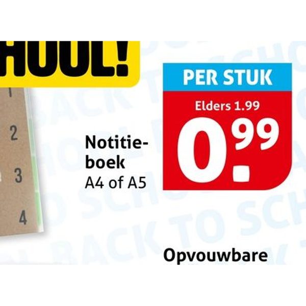 Notitieboek A4 of A5
