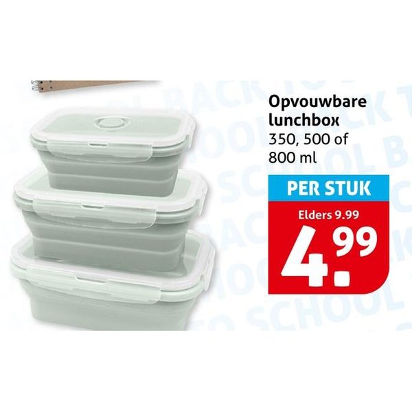 Opvouwbare lunchbox