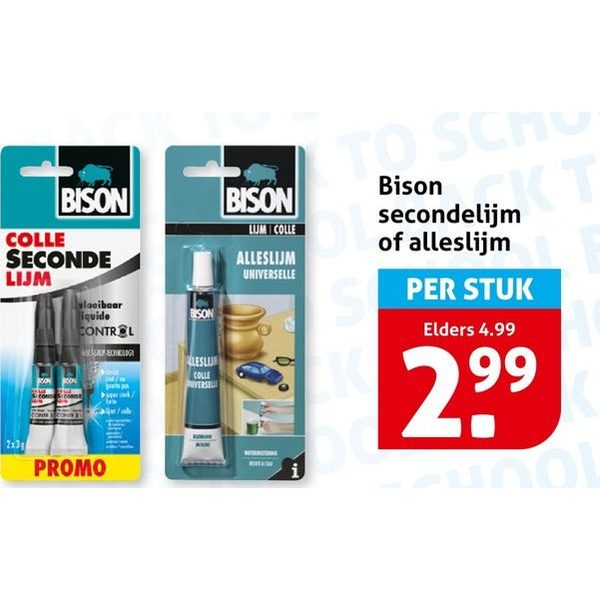 Bison secondelijm of alleslijm