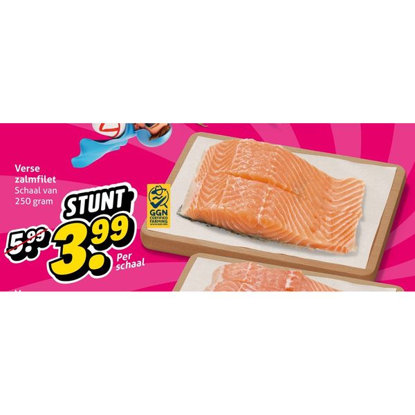 Verse zalmfilet 250 gram
