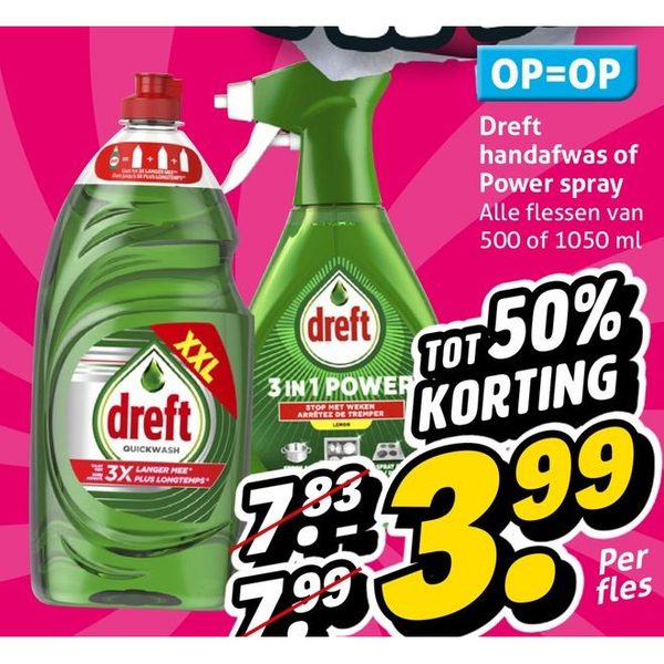 Dreft handafwas of Power spray