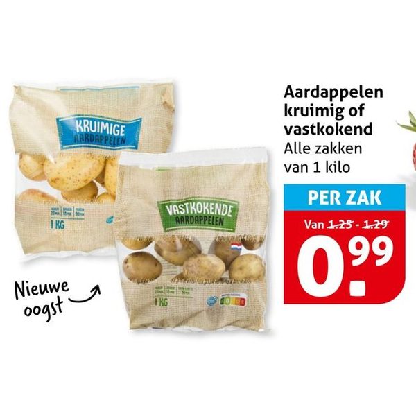 Aardappelen kruimig of vastkokend