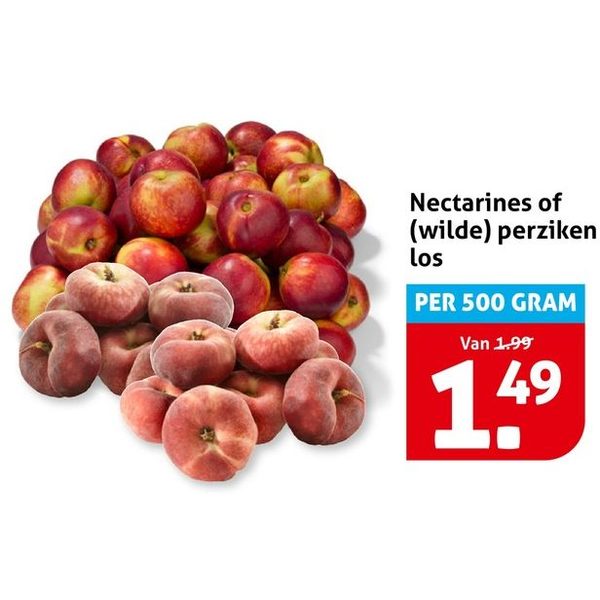 Nectarines of (wilde) perziken