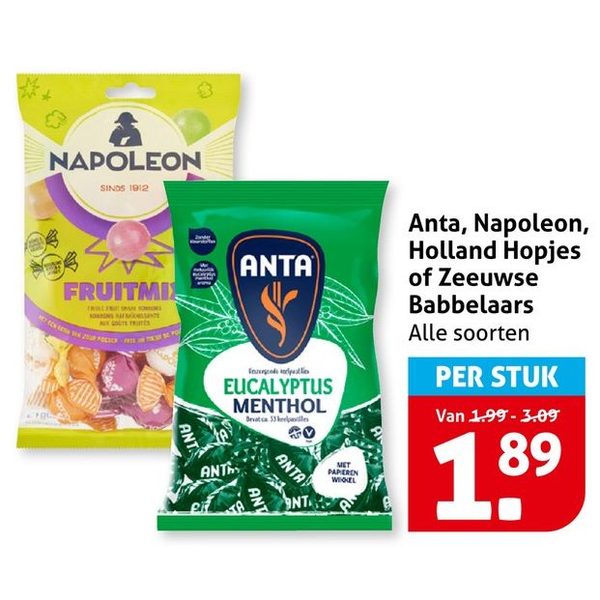 Anta, Napoleon, Holland Hopjes of Zeeuwse Babbelaars