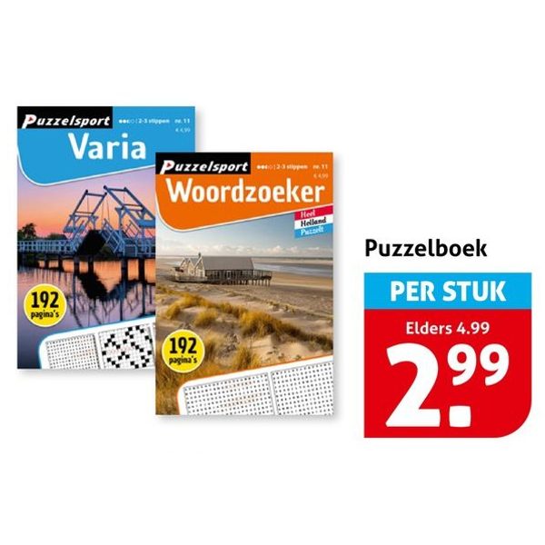 Puzzelboek Varia / Woordzoeker