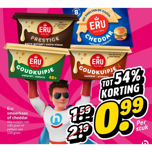 Eru smeerkaas of cheddar