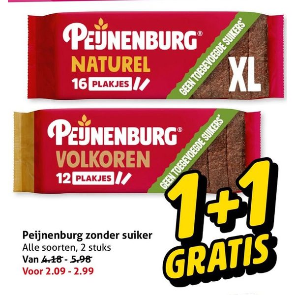 Peijnenburg zonder suiker