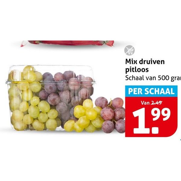 Mix druiven pitloos