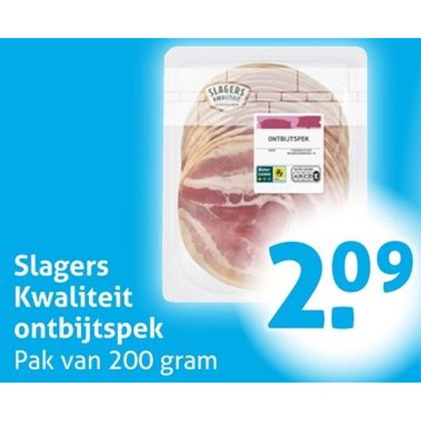 Slagers Kwaliteit ontbijtspek