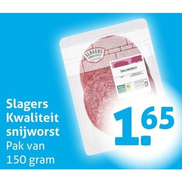 Slagers Kwaliteit snijworst