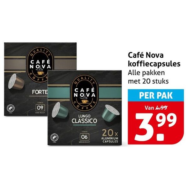 Café Nova koffiecapsules