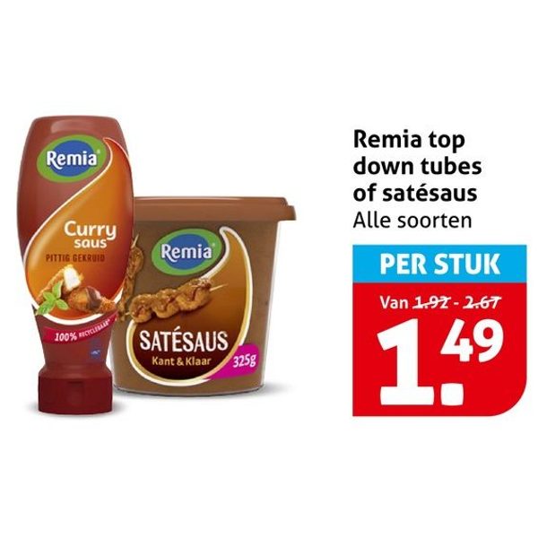 Remia top down tubes of satésaus