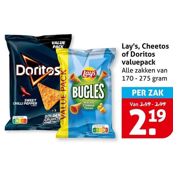 Chips of snacks valuepack
