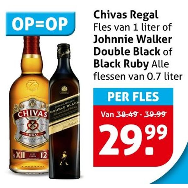 Chivas Regal of Johnnie Walker whisky