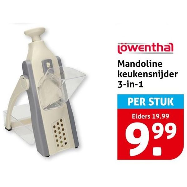 Mandoline keukensnijder 3-in-1