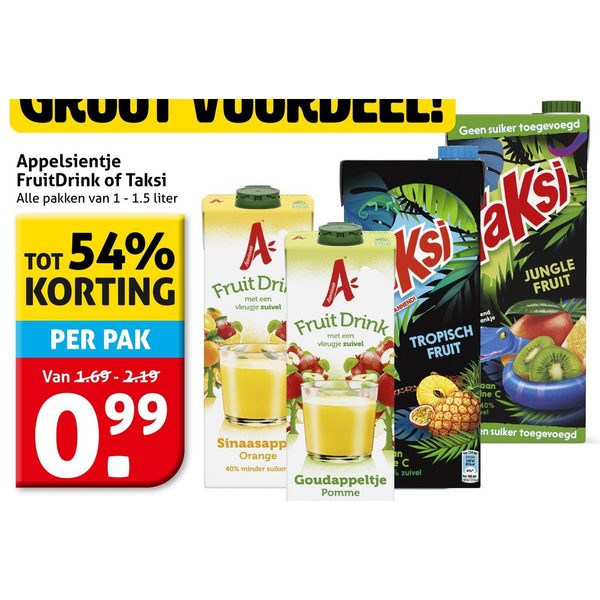 Appelsientje FruitDrink of Taksi