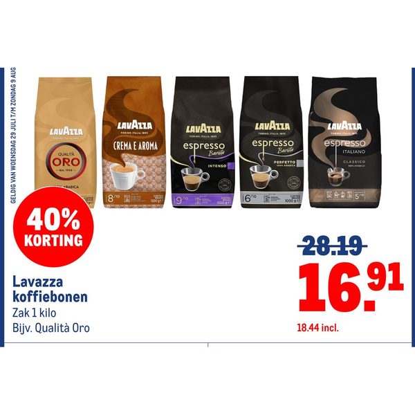 Lavazza koffiebonen