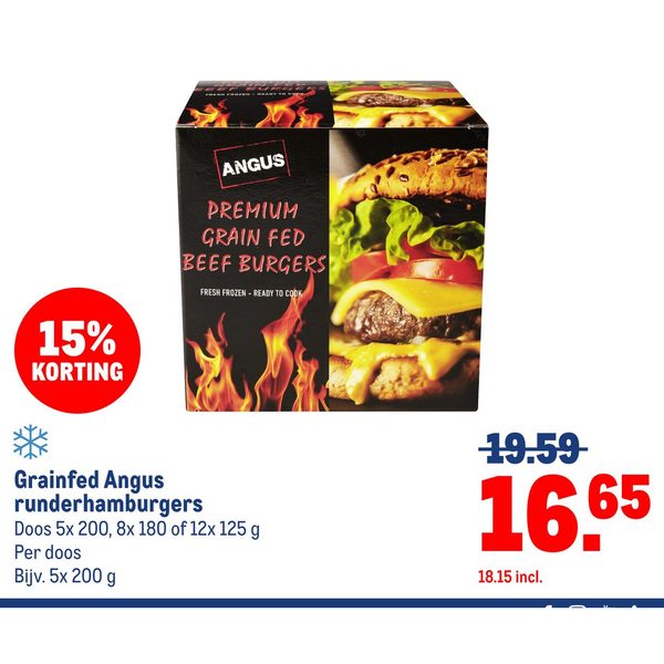 Grainfed Angus runderhamburgers