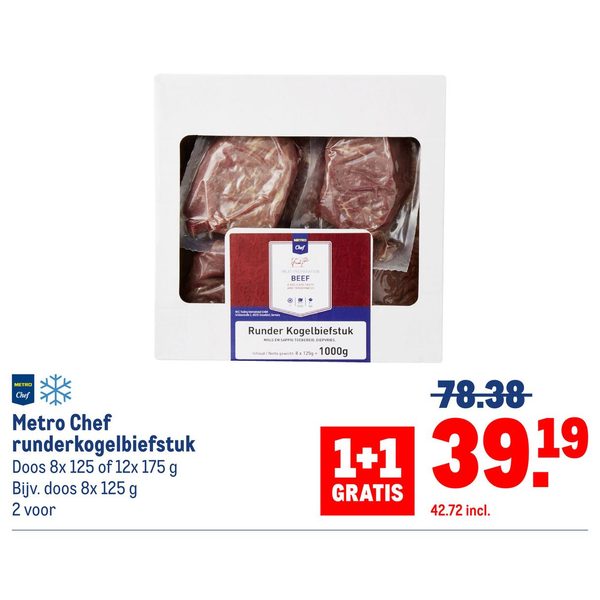 Metro Chef runderkogelbiefstuk