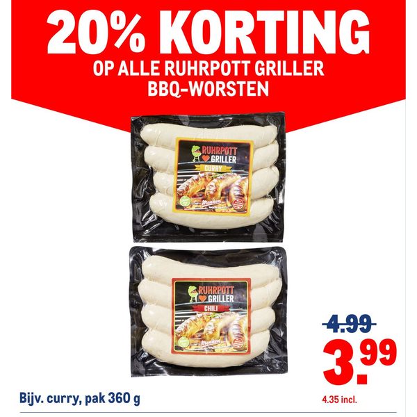 Ruhrpott Griller BBQ-worsten