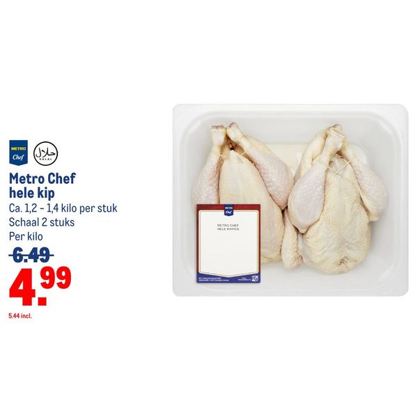 Metro Chef hele kip