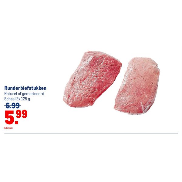 Runderbiefstukken