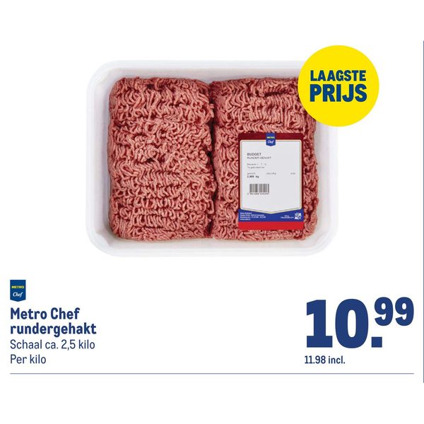Metro Chef rundergehakt