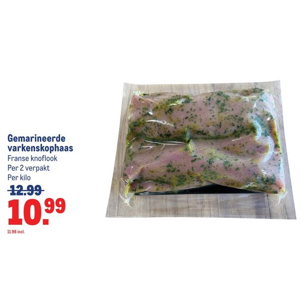 Gemarineerde varkenskophaas
