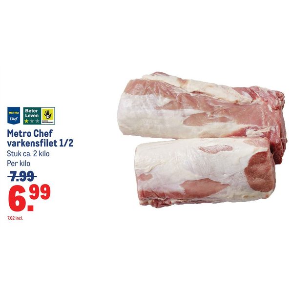 Metro Chef varkensfilet 1/2