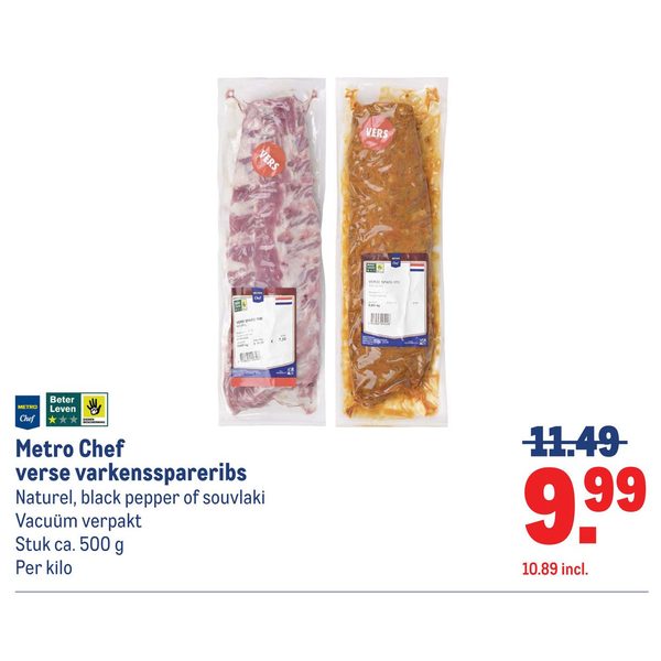 Metro Chef verse varkensspareribs