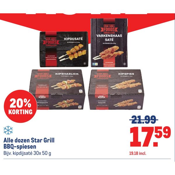 Star Grill BBQ-spiesen