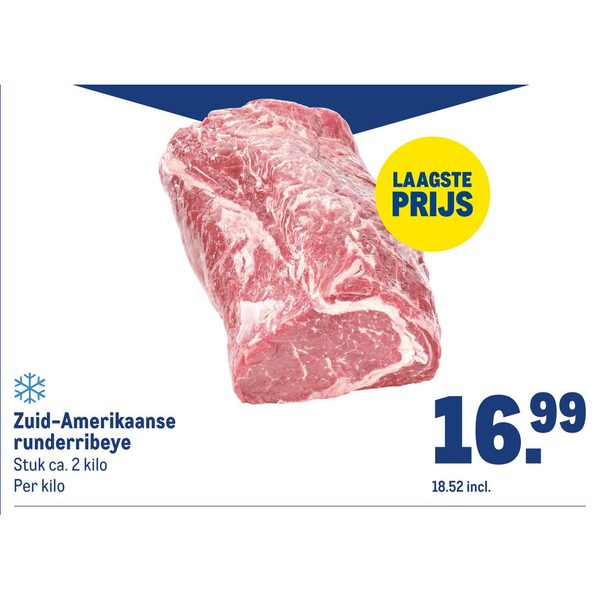 Zuid-Amerikaanse runderribeye