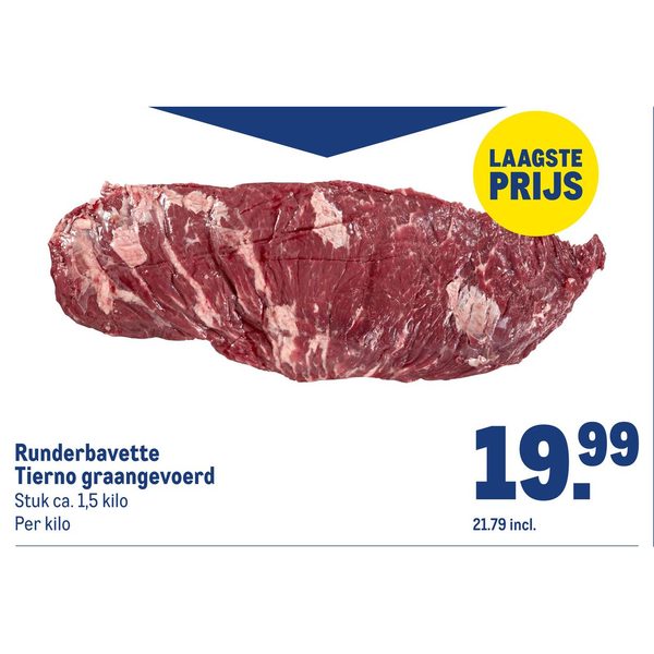 Runderbavette Tierno graangevoerd