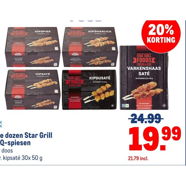 Star Grill BBQ-spiesen