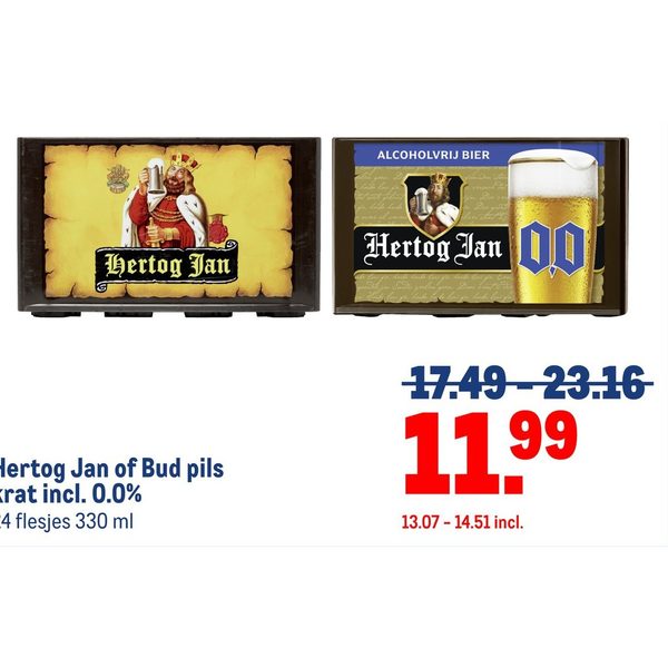 Hertog Jan of Bud pils