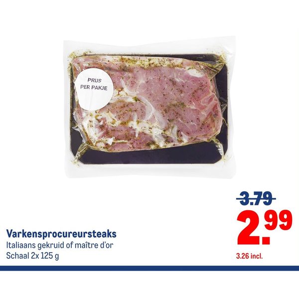 Varkensprocureursteaks