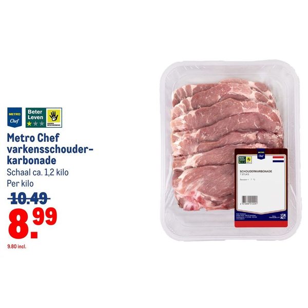 Metro Chef varkensschouder-karbonade