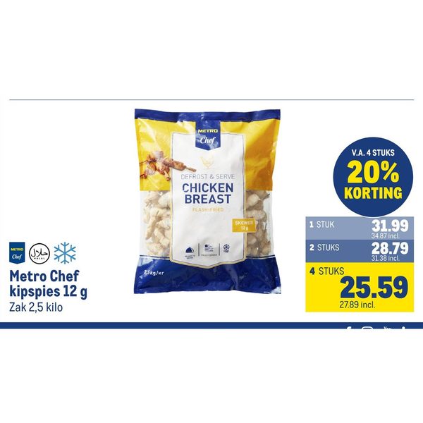 Metro Chef kipspies 12 g