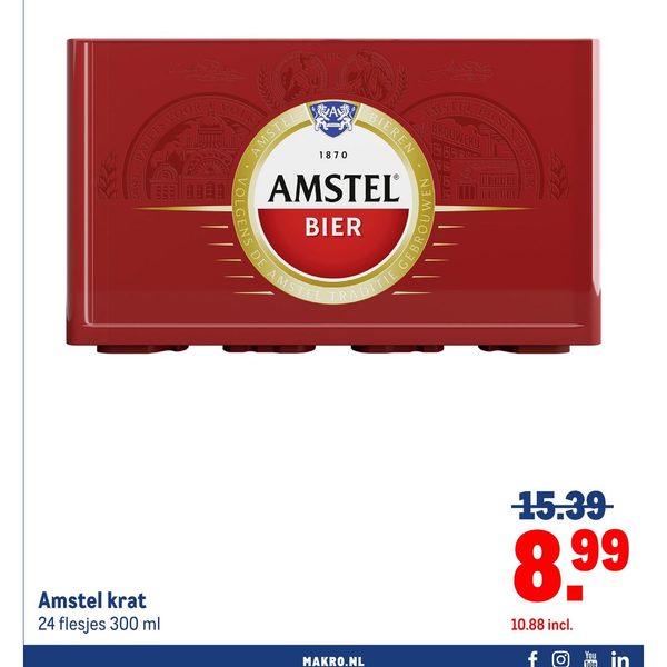Amstel bier krat