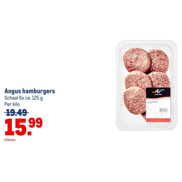 Angus hamburgers