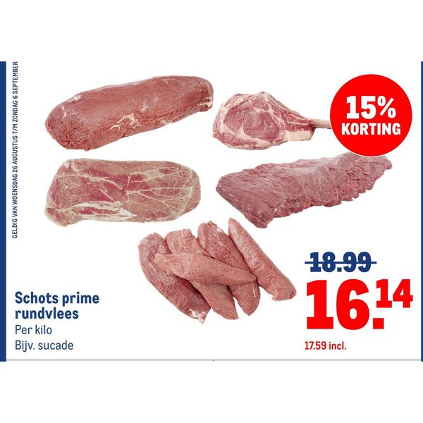 Schots prime rundvlees