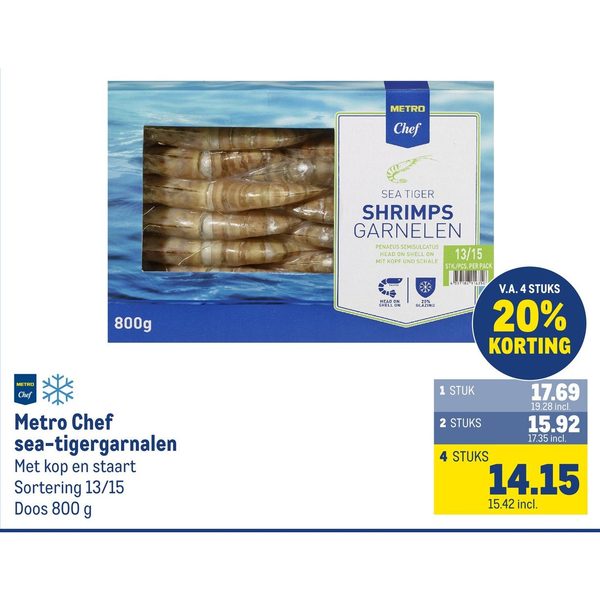 Metro Chef sea-tigergarnalen
