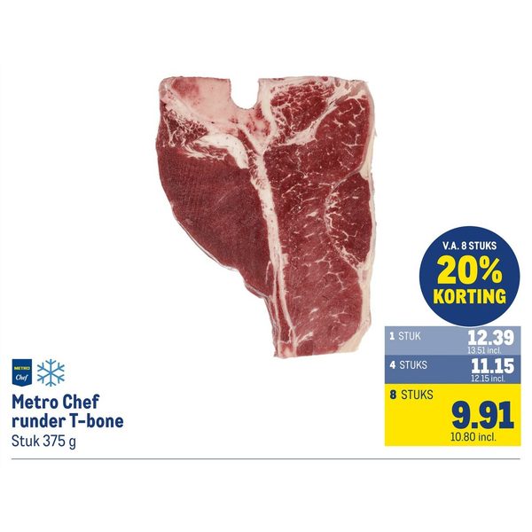 Metro Chef runder T-bone