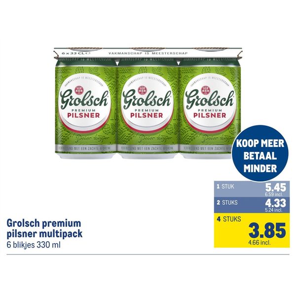 Grolsch premium pilsner multipack