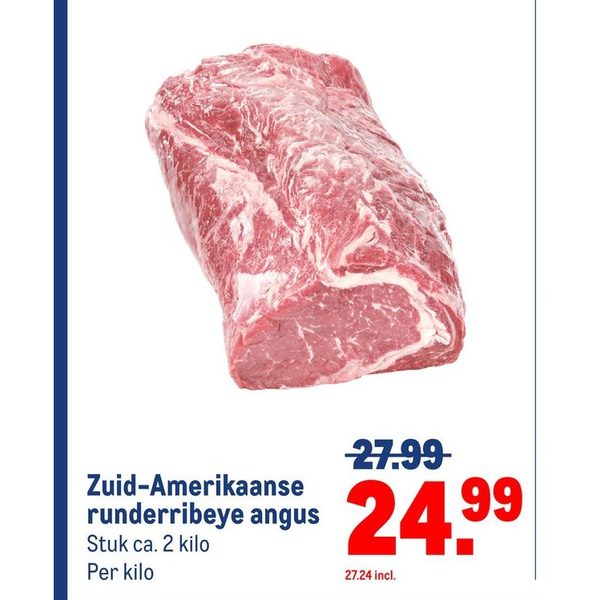 Zuid-Amerikaanse runderribeye angus