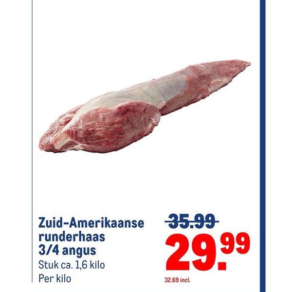Zuid-Amerikaanse runderhaas 3/4 angus