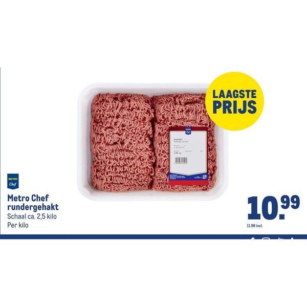Metro Chef rundergehakt